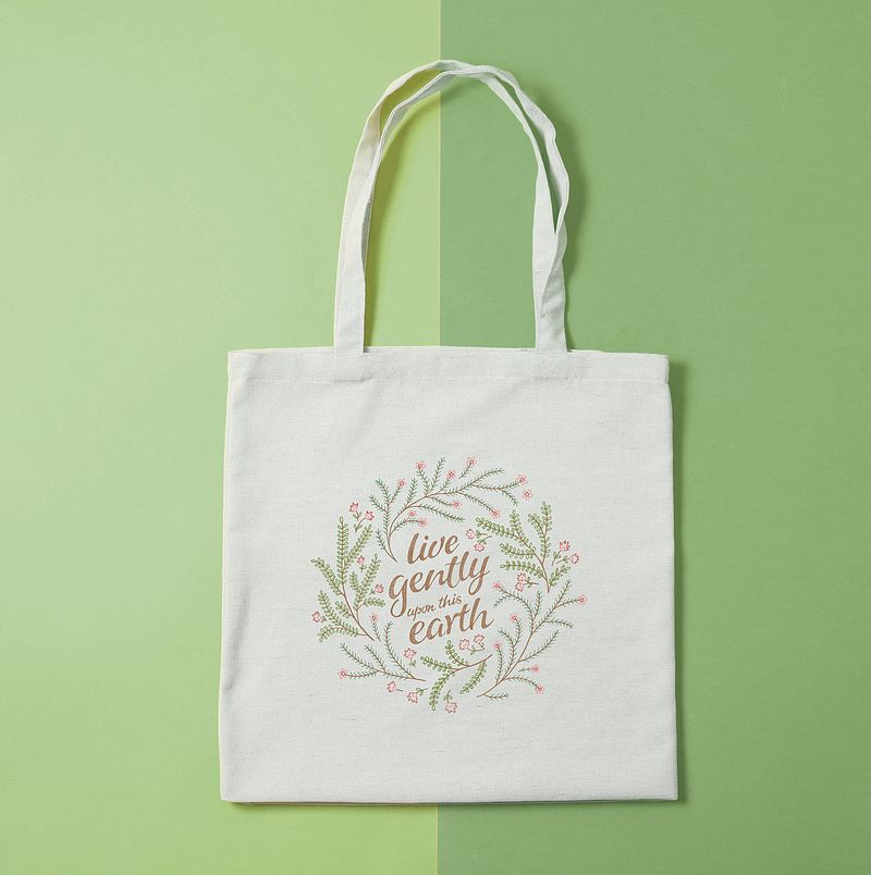 Live Gently Upon This Earth Tote Bag