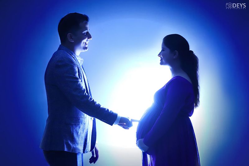 How to shoot maternity silhouette?