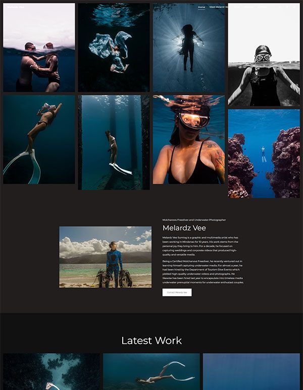 Melardz Vee Portfolio Website Examples