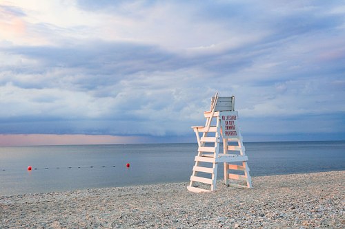 life guard stand on beach