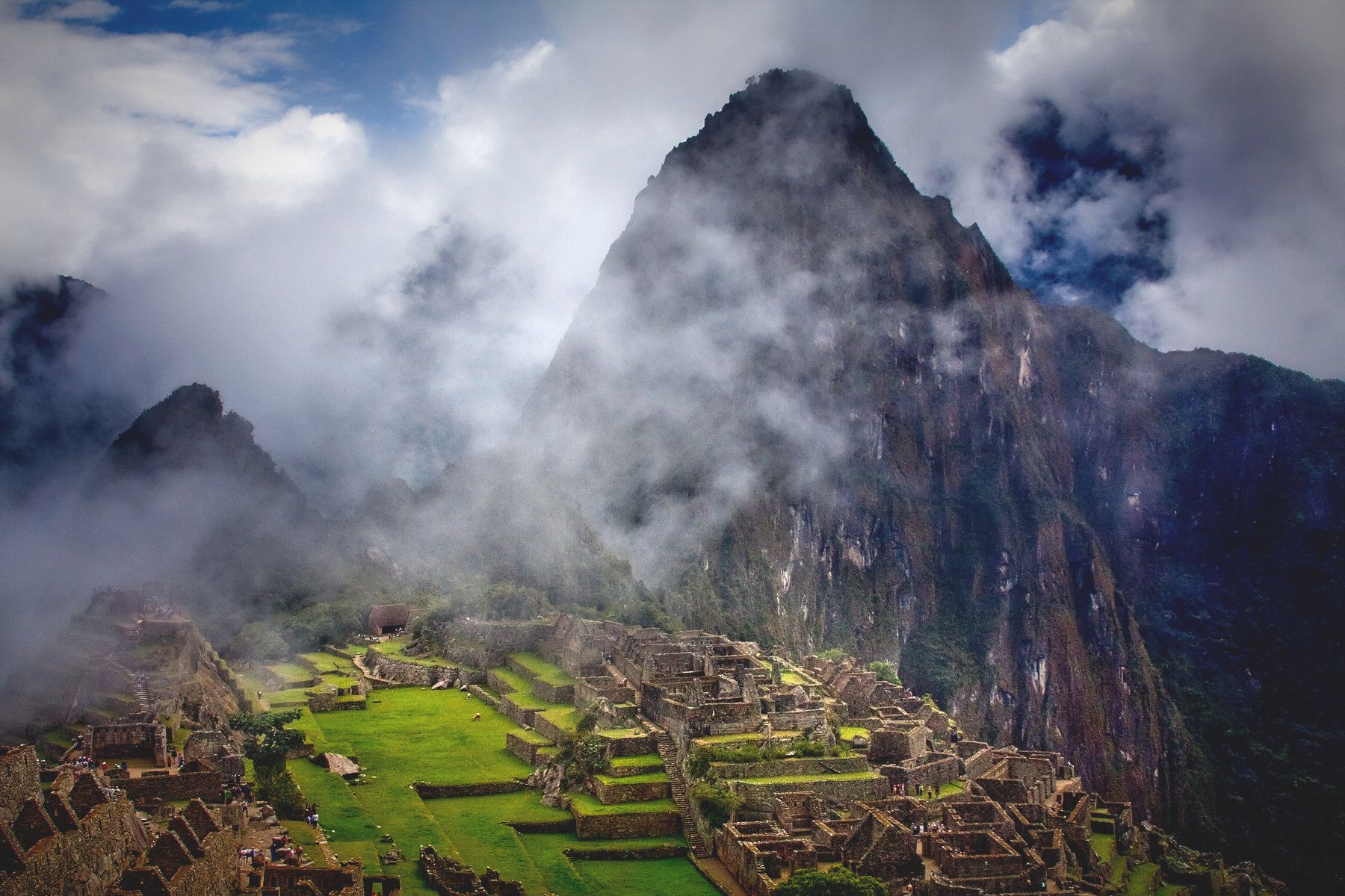 Early Morning Mist on Huayna Picchu - Peru
