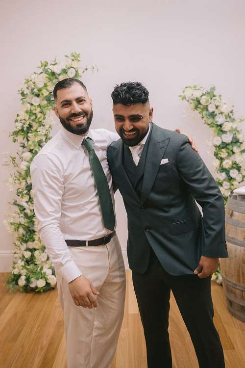 Groom Getting Ready