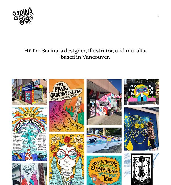 Sarina Lamothe Portfolio Website Examples