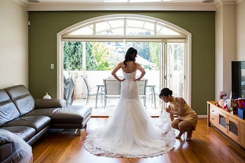 Bride Getting Ready
