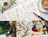 Luxury Vintage Floral Scented Letter Writing Stationery Gift Set with Accessories
