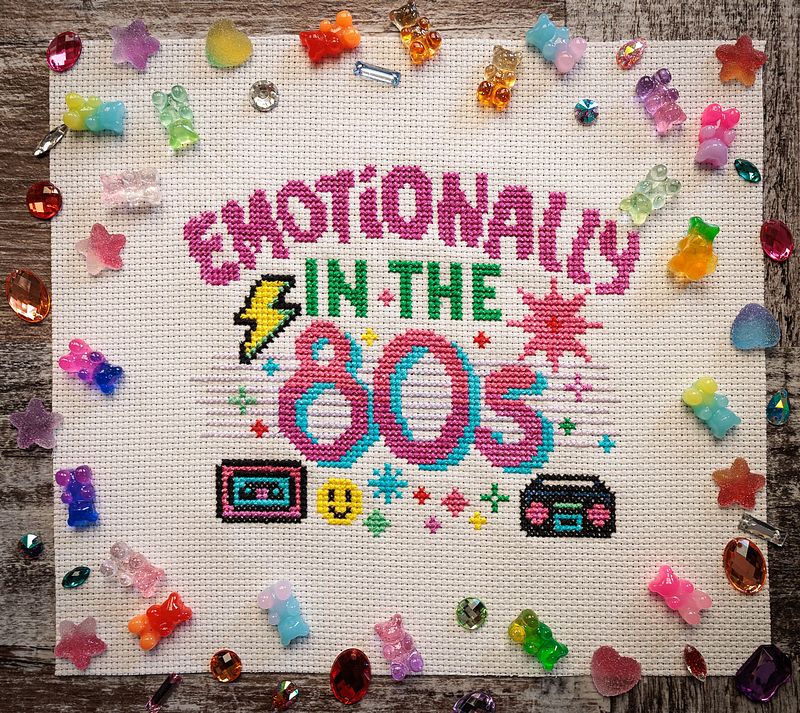 Emotionally in the 80s Cross Stitch Pattern