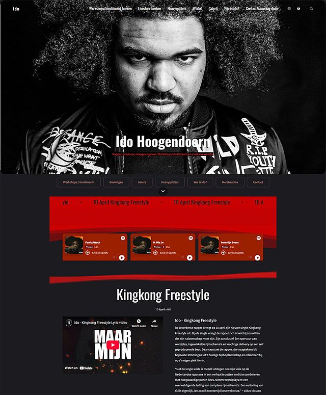 Ejemplos de sitios web de portafolios de Ido