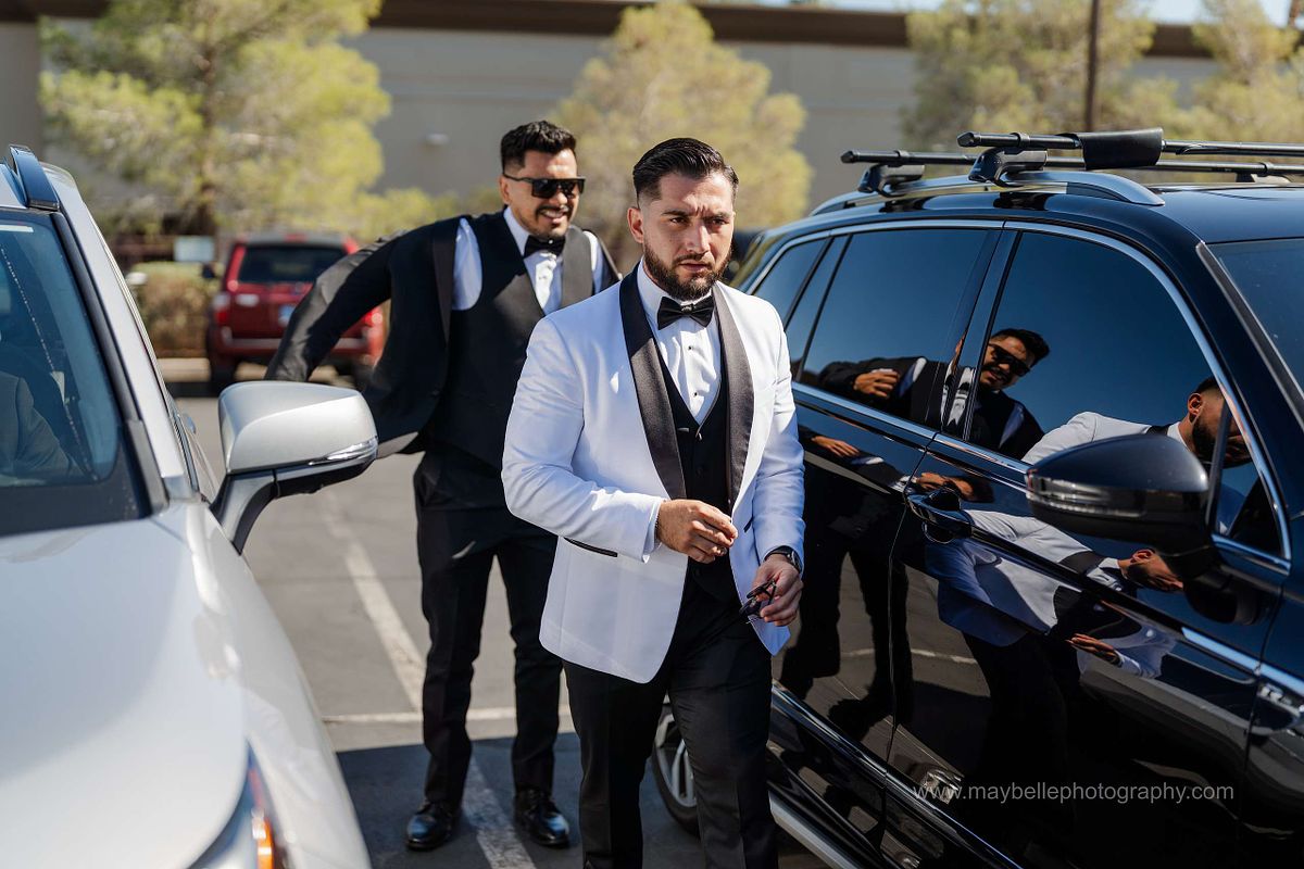 Exchanging vows at Saint Joseph, Husband of Mary Roman Catholic Church in Las Vegas Wedding Photography