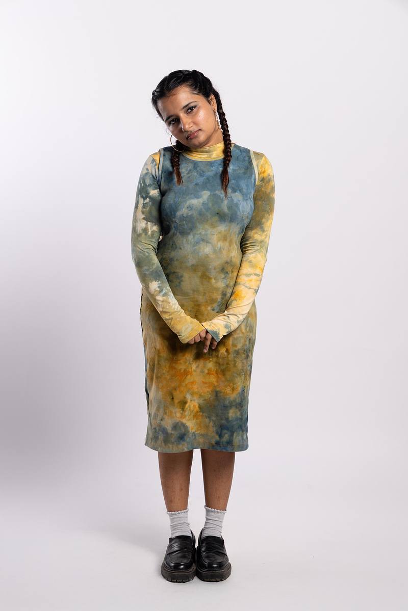Ribbed Dress - Golden Hour