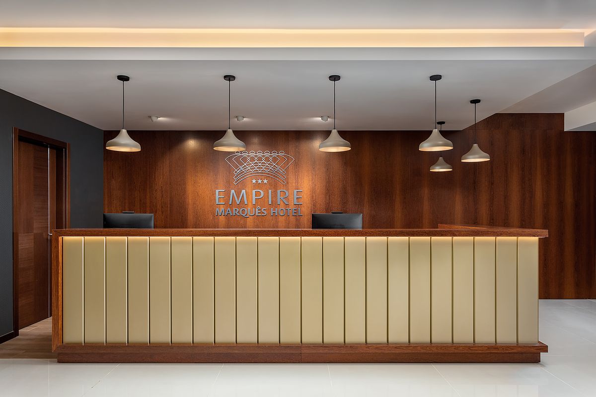 Rece&ccedil;&atilde;o do Empire Marqu&ecirc;s Hotel em Lisboa
