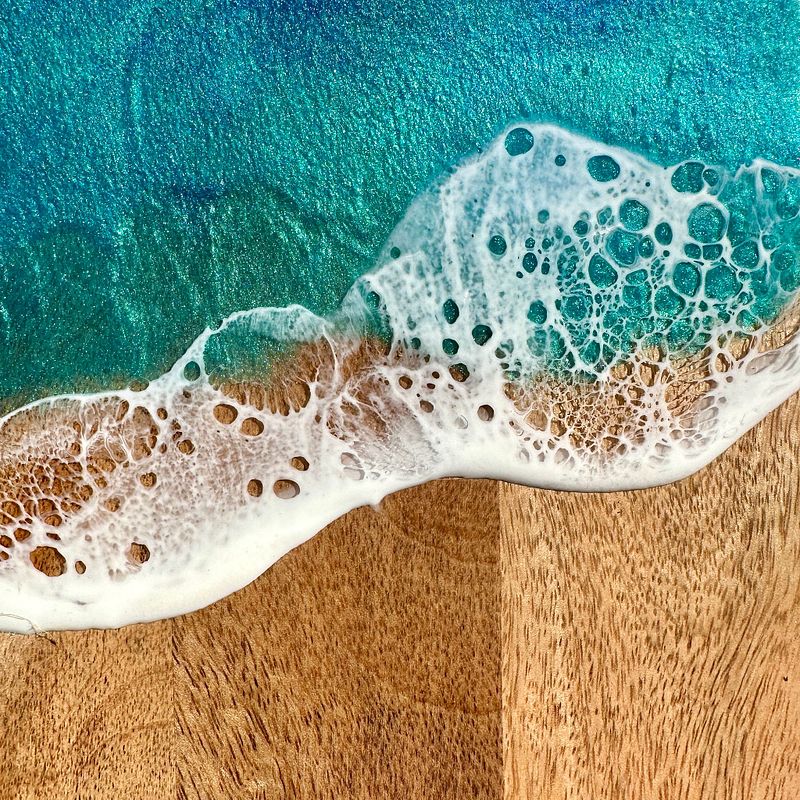 Ocean Wave Resin Cutting Boards