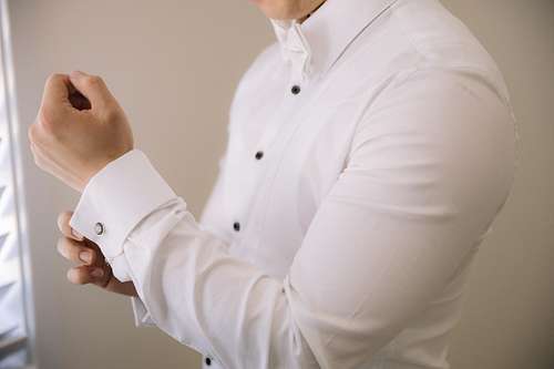 Groom Getting Ready
