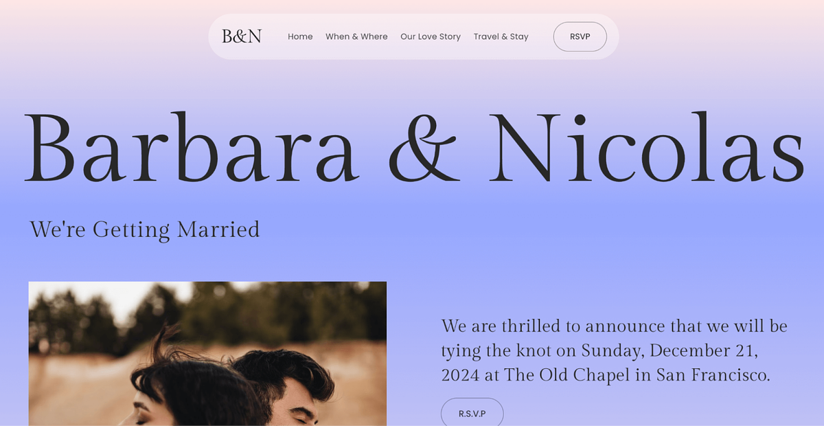 Pixpa's pre-made template Concept