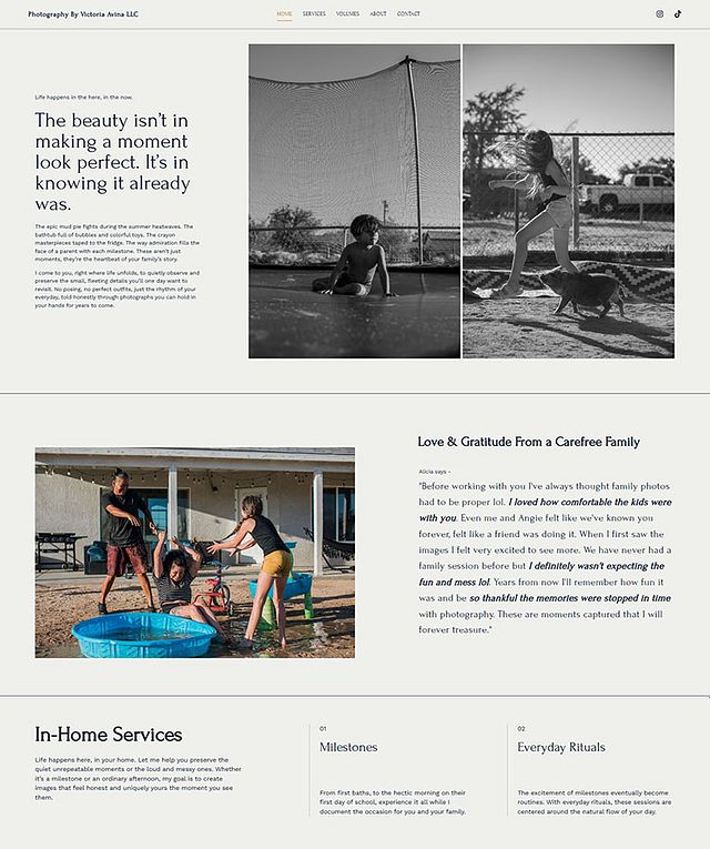 Victoria Avina Portfolio Website Examples