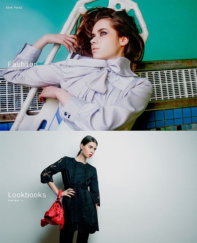 Alva Focal Portfolio Website Examples