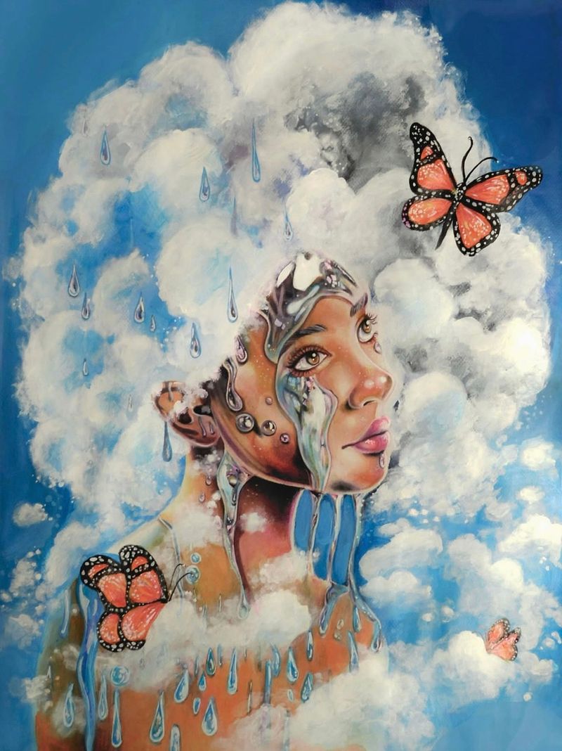 "Head in the Clouds" Art Print