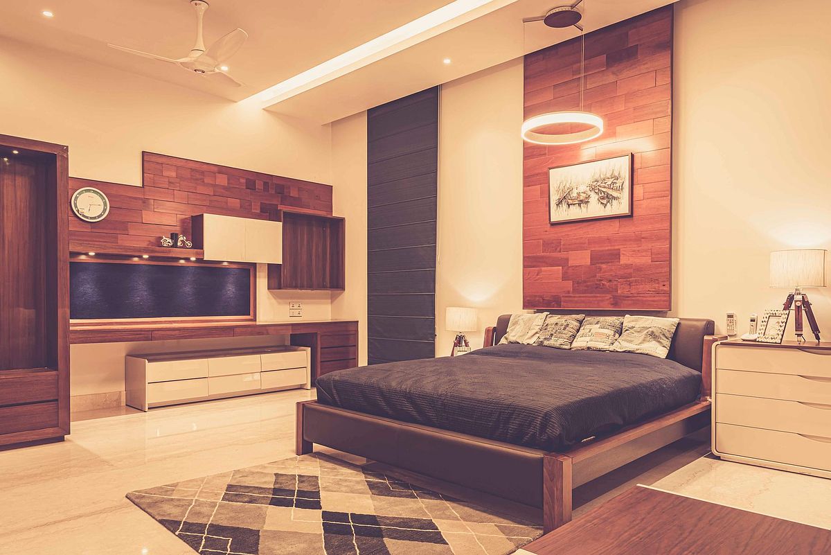 Interior view of the residential flat,