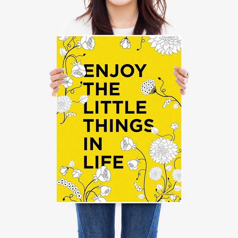 ENJOY THE LITTLE THINGS ART PRINT