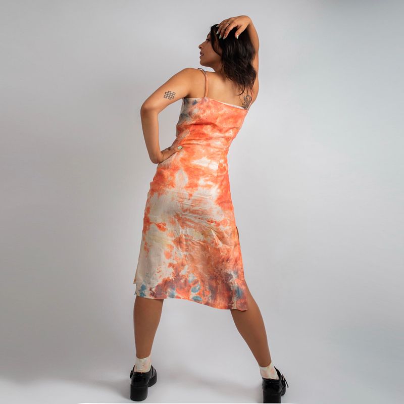 Iced Peach Slip Dress