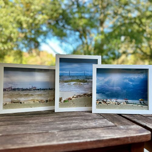 Sand and Shell Filled Framed Photos