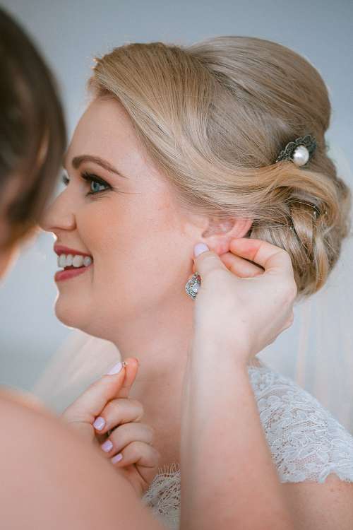 Bride Getting Ready
