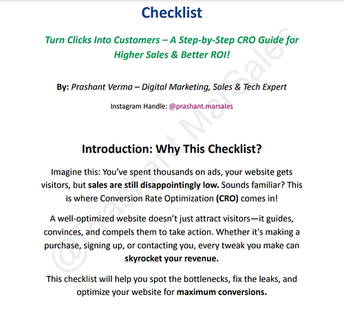 The Ultimate Website Conversion Rate Optimization Checklist