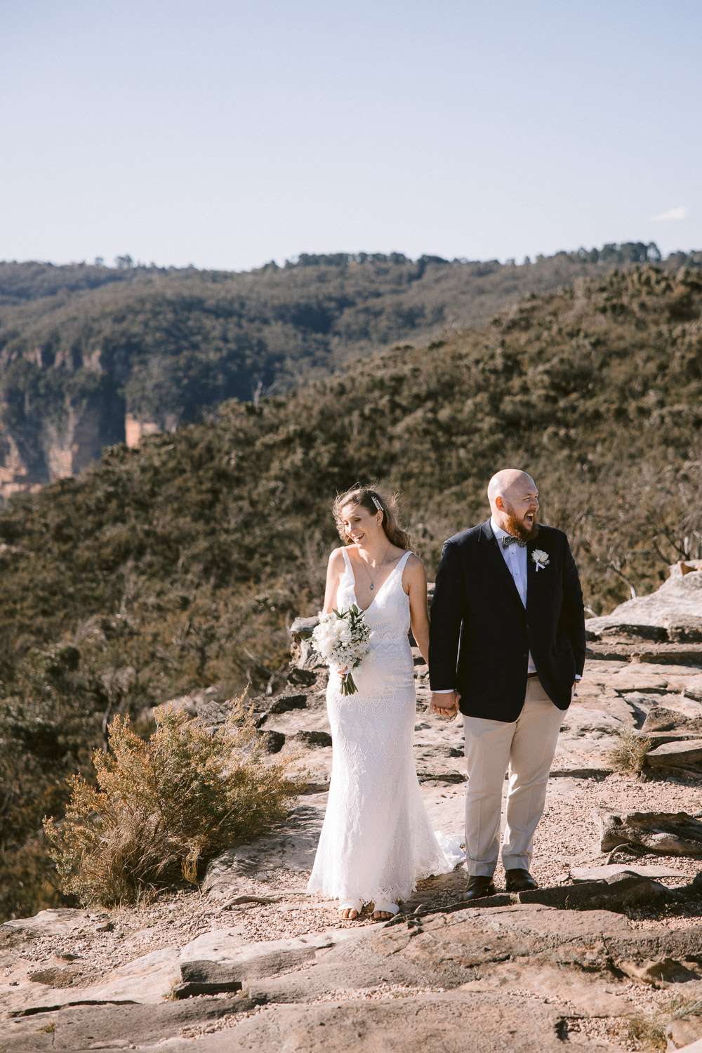 Bridal Portraits at Lincoln's Rock