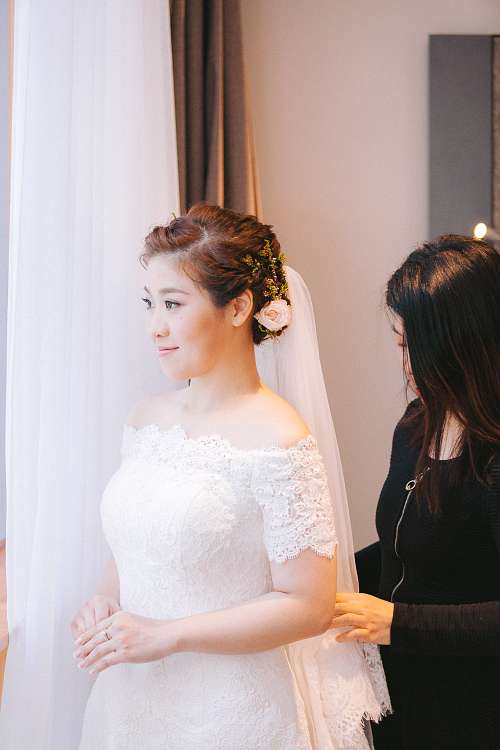 Bride Getting Ready