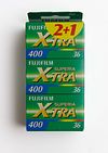 Box of 3x of Fujicolor X-tra 400 /36 unexposed vintage