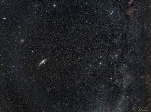 Milky Way with Andromeda Galaxy and Cassiopeia
