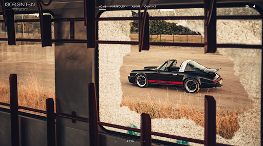 Sitio web de fotografía de coches de Igor Sinitsin