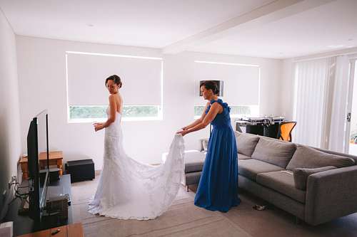 Bride Getting Ready