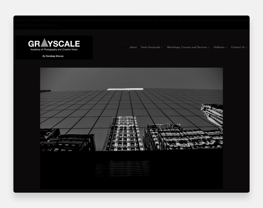 website van Greyscale Academy