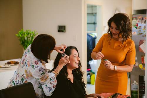 Bride Getting Ready