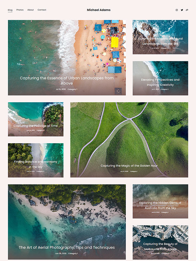 Crest - Pixpa Portfolio Website Templates