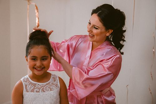 Bride Getting Ready