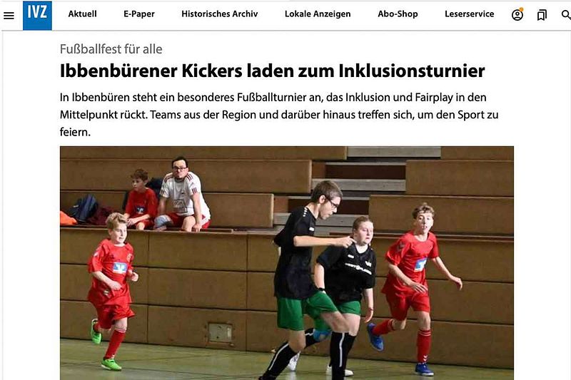 Ibbenbürener Kickers laden zum Inklusionsturnier