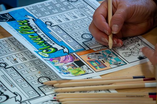 DESC Coloring Flyers