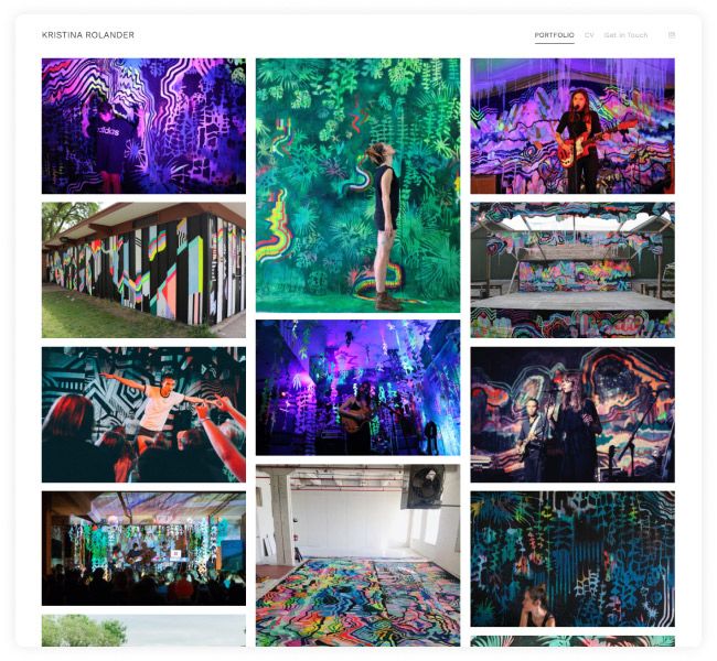 Kristina Rolander's portfolio met grootschalige installatiekunst
