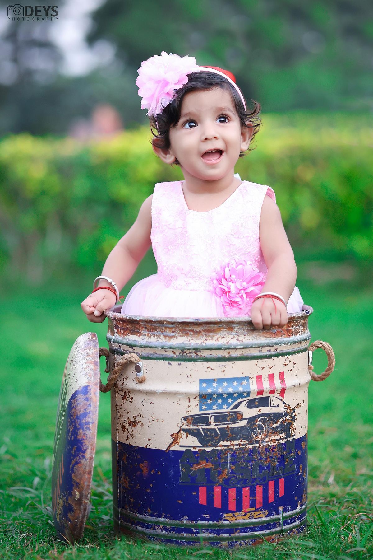 Pre birthday photoshoot baby girl in Gurgaon