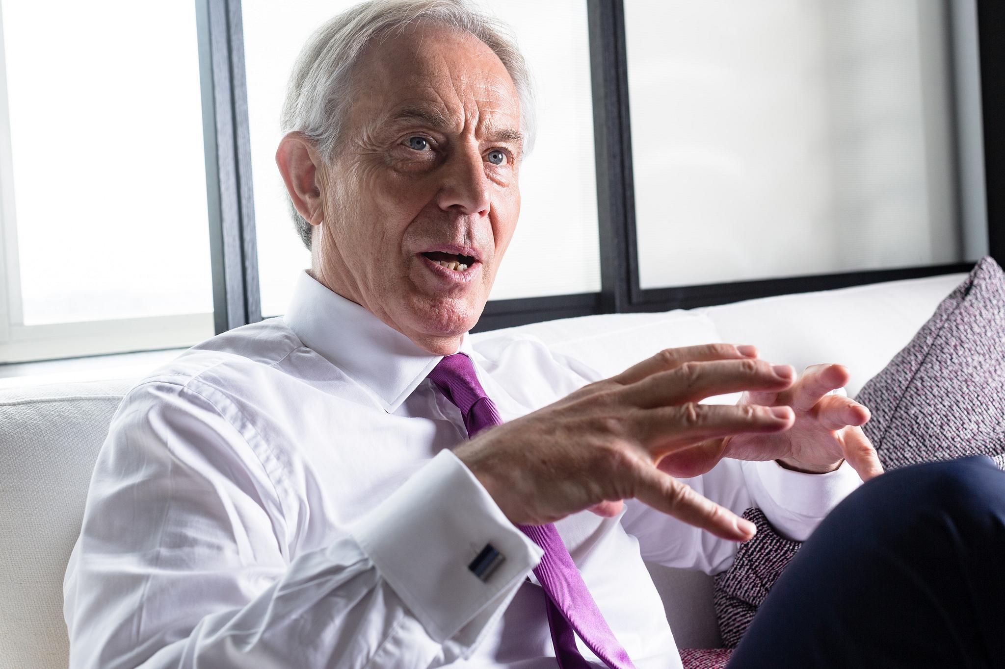 Tony Blair portrayed