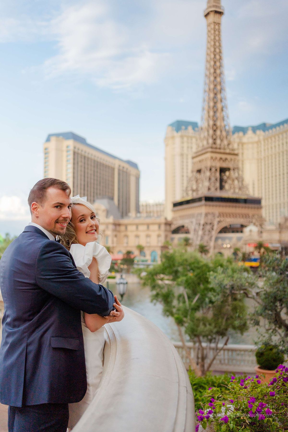 Las Vegas Strip, Bellagio Fountains, Paris Eiffel Tower, Little White Chapel Elopement and Wedding Photoshoot