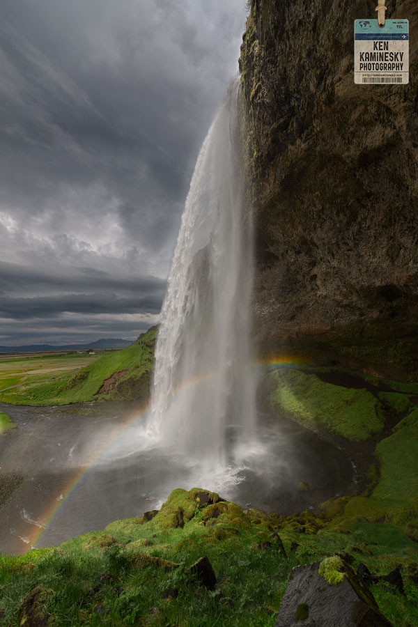 Ken Kaminseky image of a waterfall and rainbow