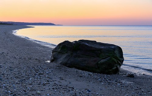 Landing Beach looking west.