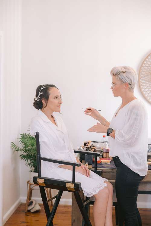Bride Getting Ready
