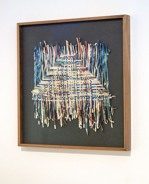 Newspaper Weaving Triangle (2023).