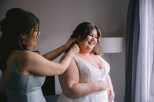Bride Getting Ready