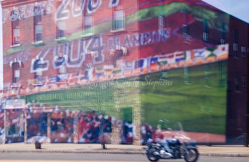 Clinton Massachusetts motorcycle rider Red Sox 2004 champions reflection