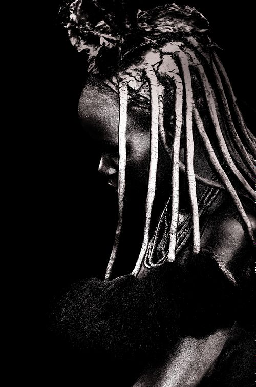 Portrait d'une femme Imba de Namibie