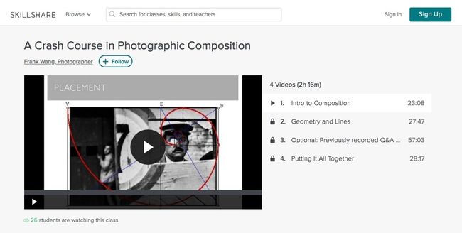 Composizione fotografica da Skillshare